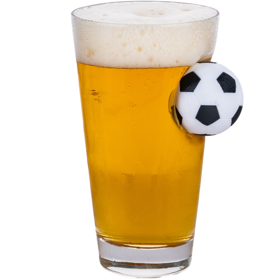Futbol toplu kristal bira bardağı - görsel 1