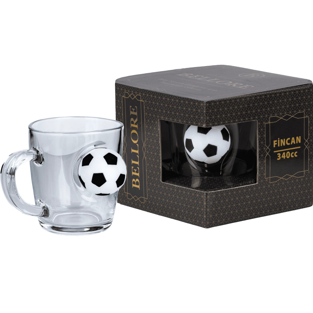 Futbol Toplu Özel Çay Kahve Bardağı Fincan Kupa 340 cc