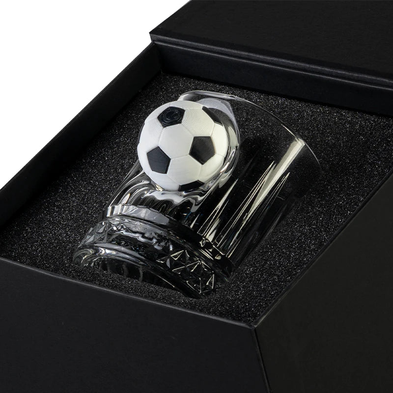 Futbol Toplu Lüks Hediye Kristal Viski Bardak 355 cc