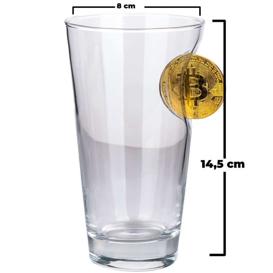 Bitcoin Madeni Para Hediyelik Özel Bira Bardağı 455cc